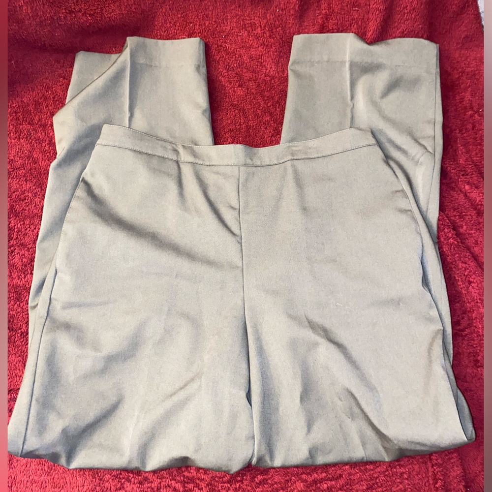 Alfred Dunner Olive Green Trousers